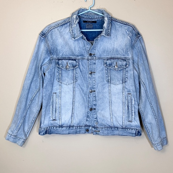 RARE Ksubi Travis Scott Oh G Ghosted Distressed Denim Jacket - Men's Size L - Picture 2 of 10